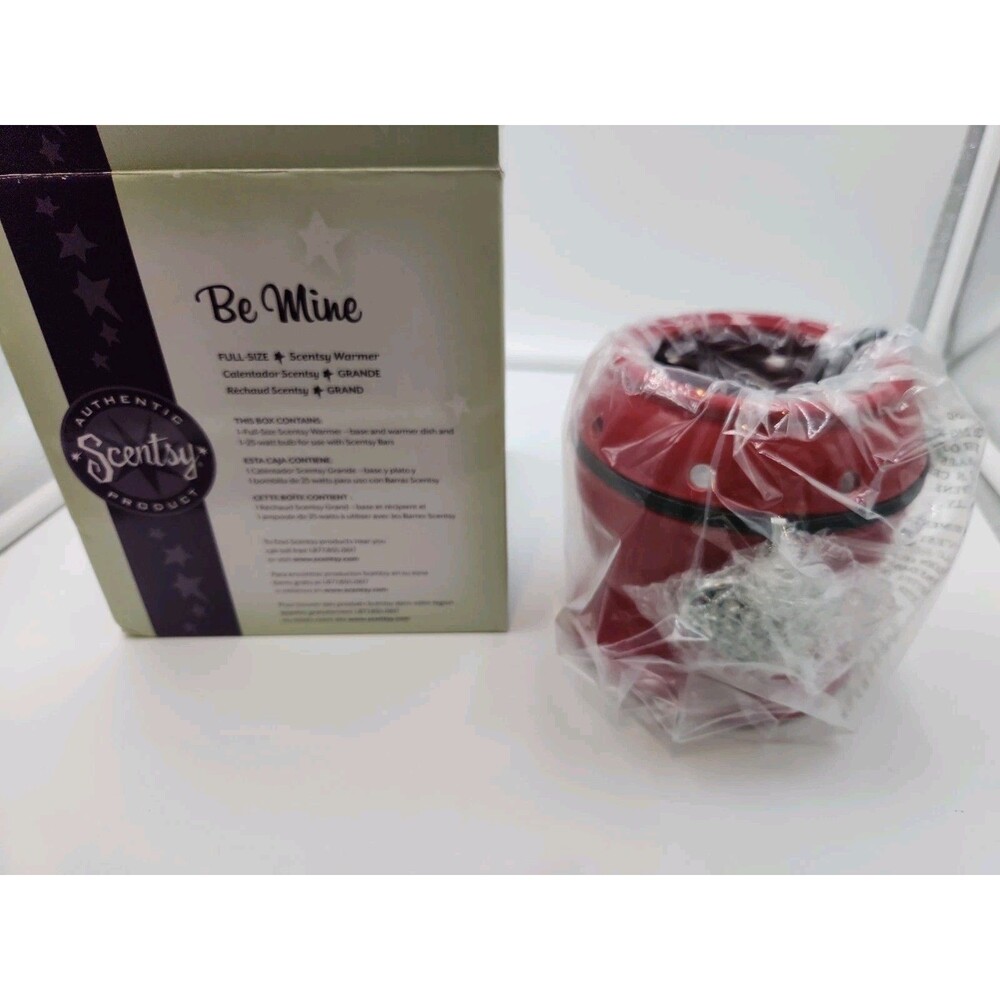 New Box Scentsy "Be Mine" Red Heart Valentines Day Full Size Wax Warmer 6" Tall